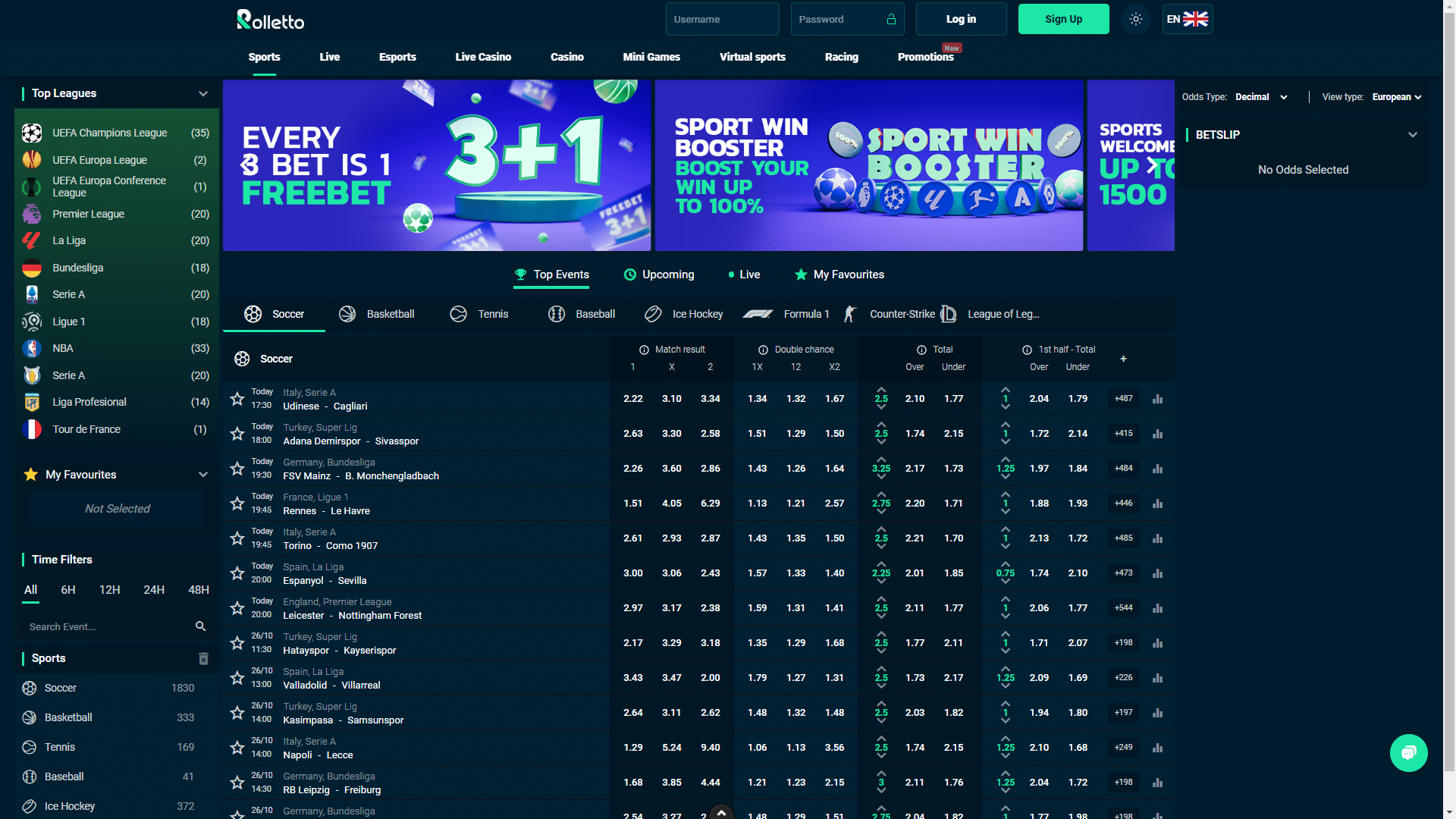 Rolletto Sportsbook