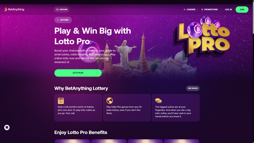 BetAnything Lottery pro screenshot