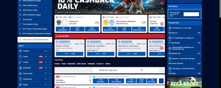 Odds Boosts at All British Casino